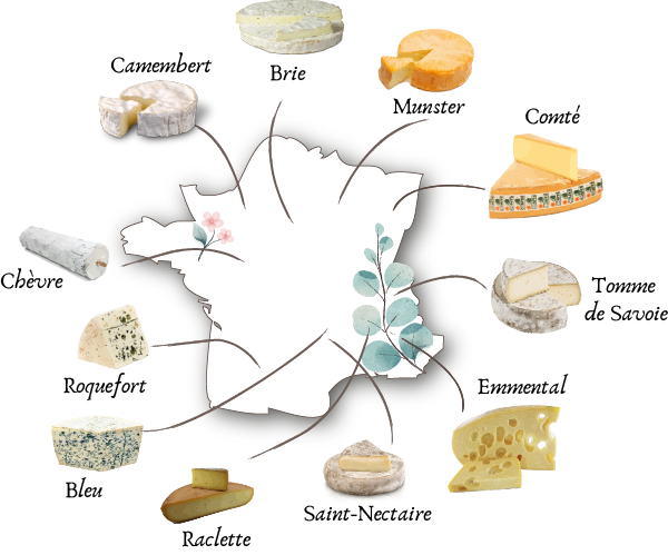 carte des fromages france Savenay alicia